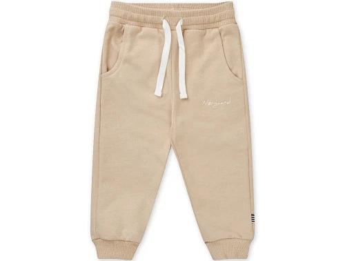 sweatpants fra Mads Nørgaard i beige med bindebånd og lommer